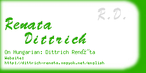 renata dittrich business card